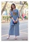Rang Vatika By Mittoo Dhabu Cotton Wholesale Kurti With Bottom In India
